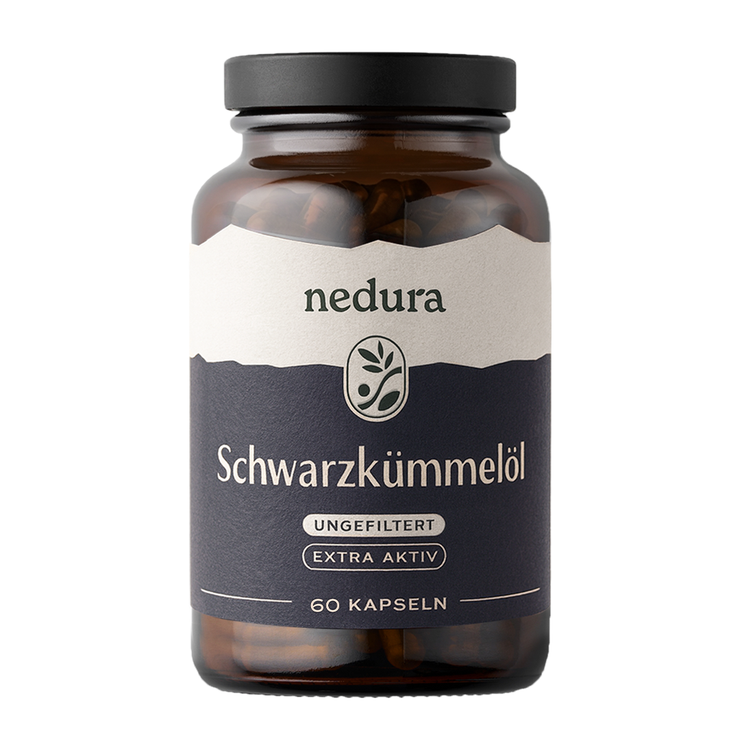 Schwarzkümmelöl Kapseln extra aktiv ungefiltert - 60 Kapseln