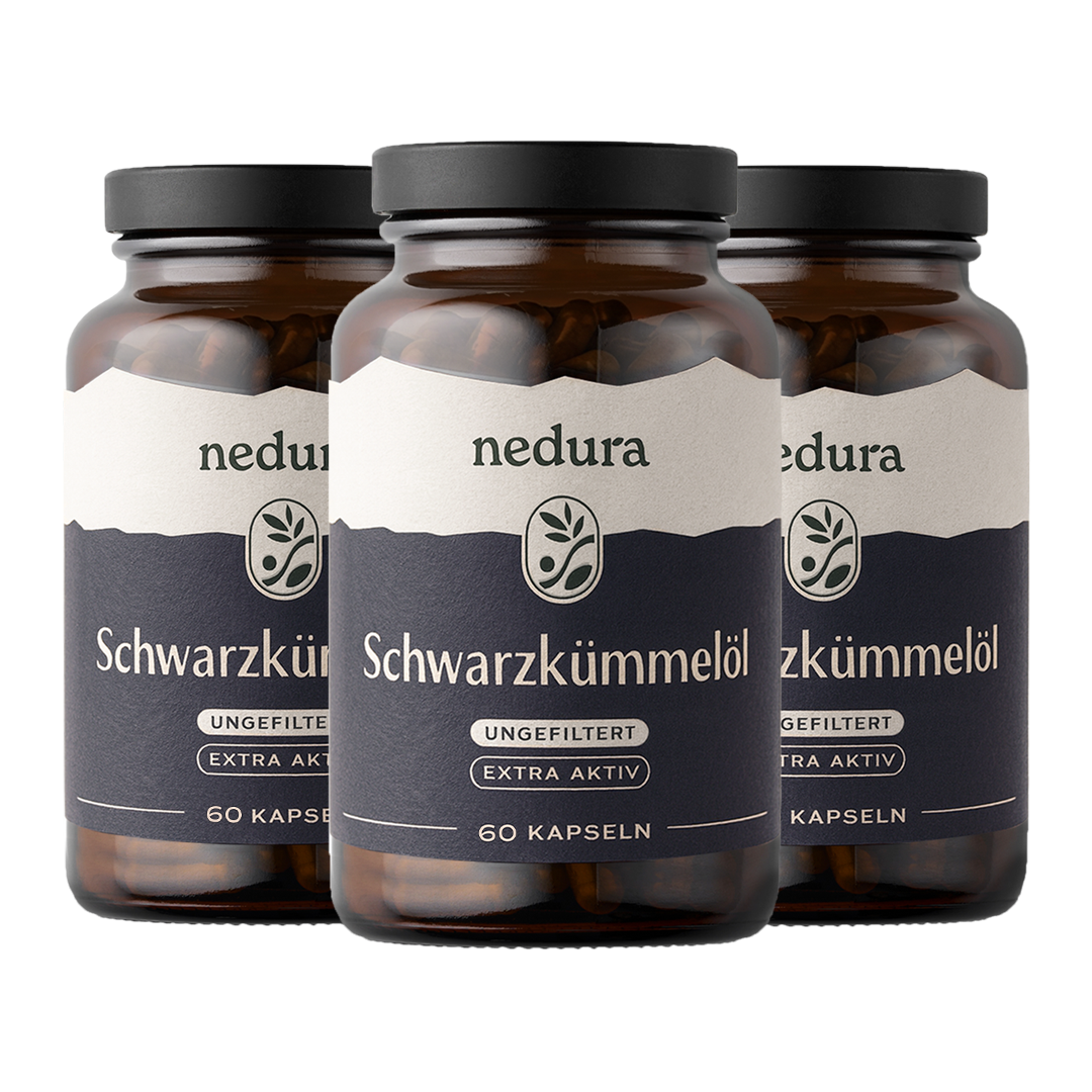 Schwarzkümmelöl Kapseln extra aktiv ungefiltert - 60 Kapseln